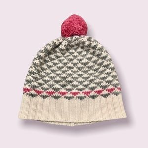 PORTOLANO Cashmere beanie with pompom